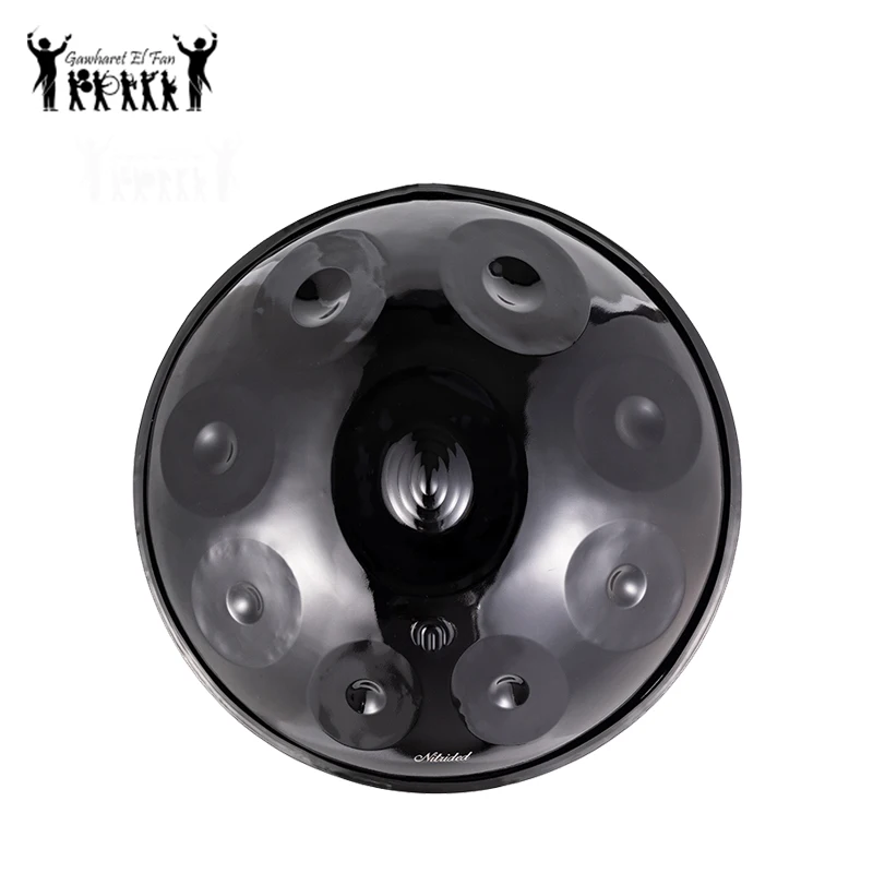 Gawharet ElFan High Quality 22 Inches 9 Notes D Kurd Handpan Drum NB Series Percussion Instruments Musical Instruments With Bag