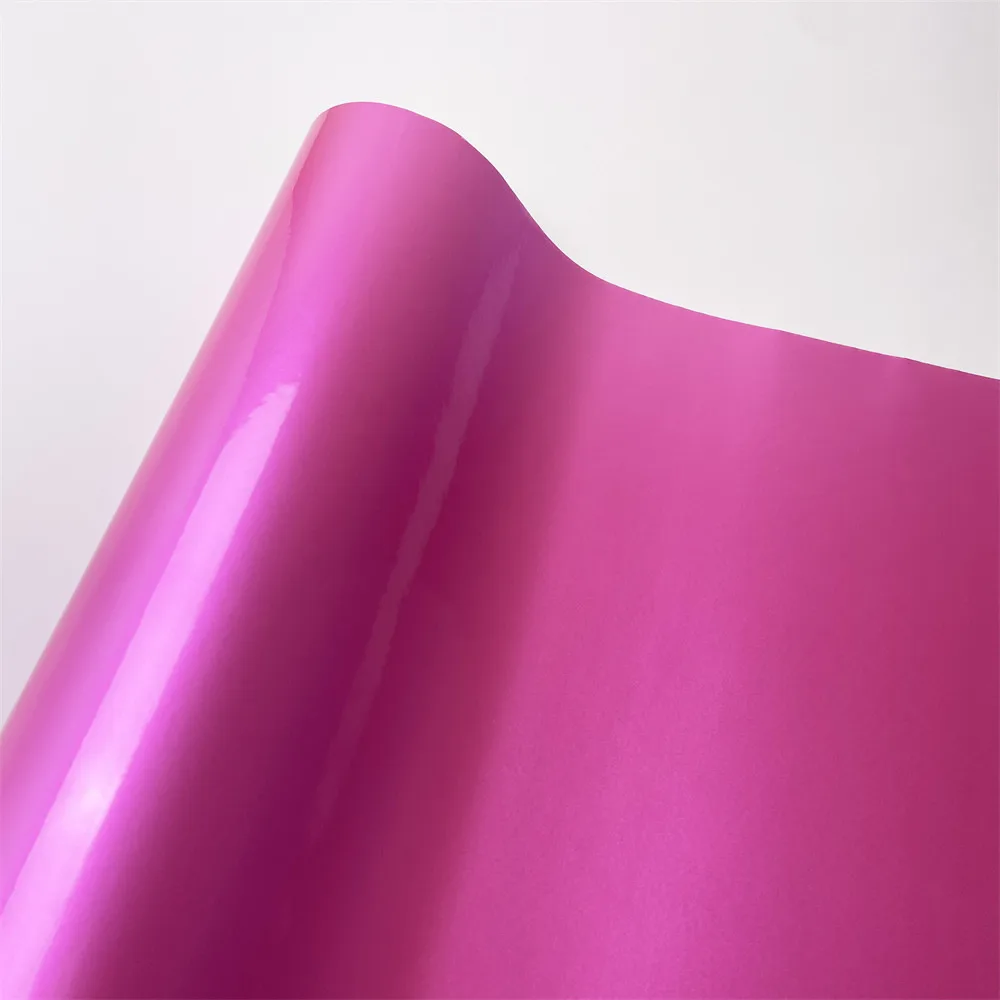 Pink Candy Car Vinyl Wrap Film Ultra Glossy Metallic Car Adhesive Vinyl Vehicle Sticker Bike Computer Laptop Skin Phone Cover