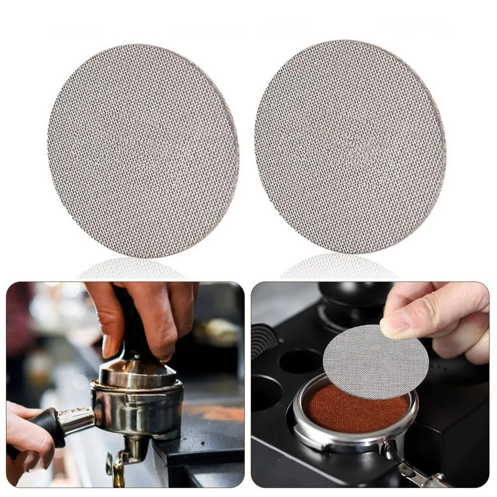 2pcs 51/53/58mm Reusable Coffee Filter Screen Mesh For Portafilter Coffee Making Filter Holder