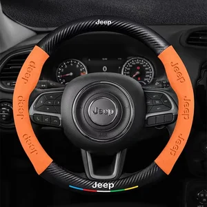 Auto Lenkraddeckel für Jeep, Grand Cherokee, XJ, Renegade, Kompass, Wrangler, JK, TJ, Patriot, SRT, Trail Hawk, Autozubehör 11 Hauptverkaufsabdeckung Lenkrad Renegade - №1