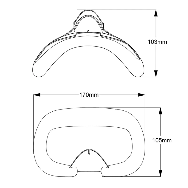

Super Sale Face Cushion Cover for Face Pad with Lens Covers Protectors Washable VR Silicone Covers for Meta VR Black