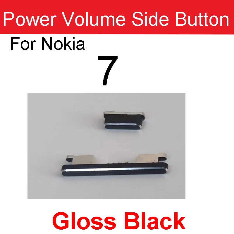 For Nokia X5 X7 6 6.1 7 Plus 8 8.1 Power Volume Buttons On Off Side Power Volume Small Button Keys Replacement Parts