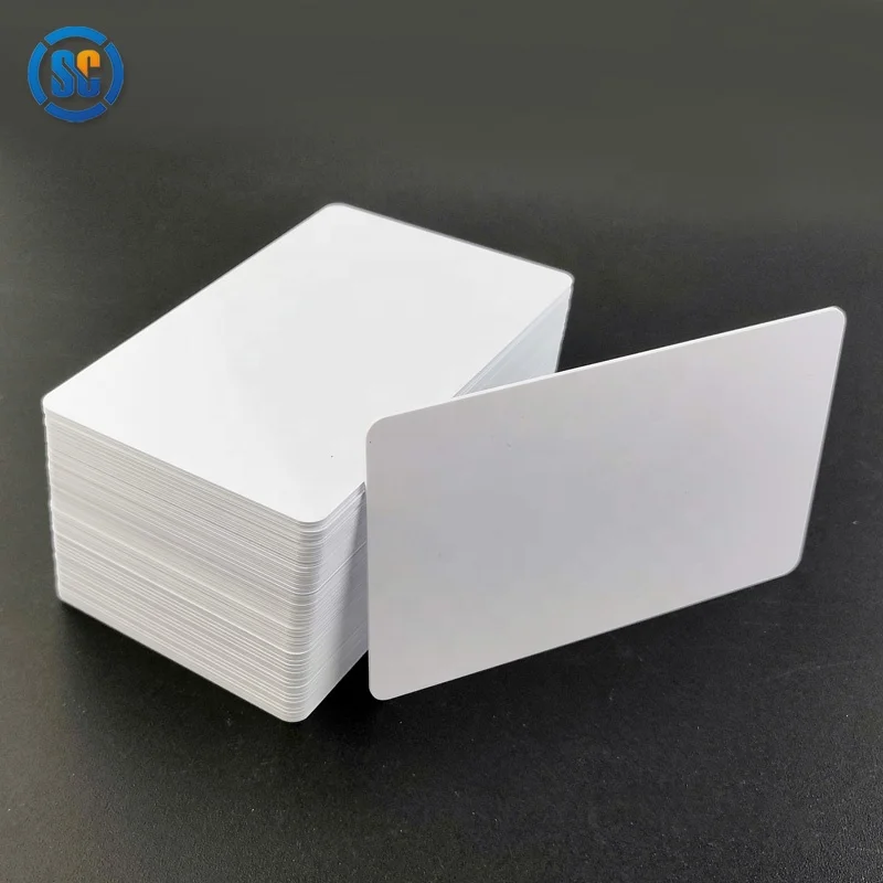 100pcs Quality wholesale Inkjet Printable nfc Blank pvc Cards Ntag213/Ntag215 Rewritable White Rfid business Card Custom