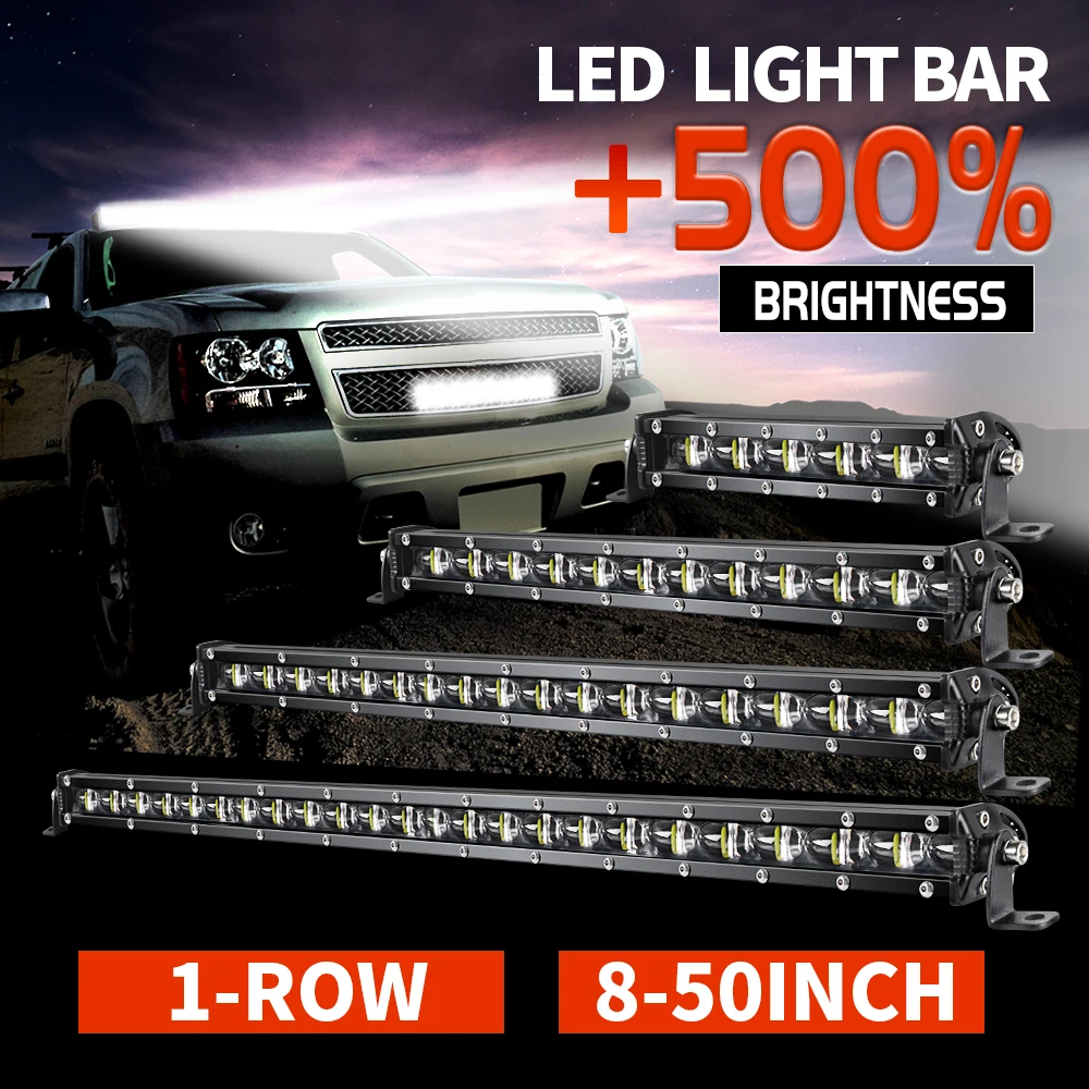 Co luz 20 "26" 32 "44" 50 "offroad led barra de luz combo feixes led 80000lm led luz de trabalho 12v 24v para atv suv 4x4 caminhão carro