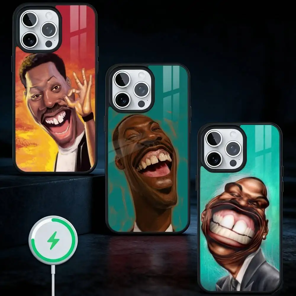 

E-Eddie Murphy Funny Phone Case For iPhone17,16,15,14,13 Plus,Pro Max Magnetic For Magsafe Wireless Charging