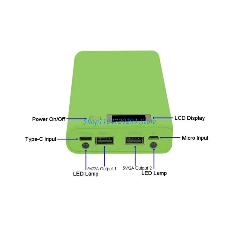 

Y2GD 8 x 18650 Case Welding Dual USB 18650 Battery Holder Storage Box