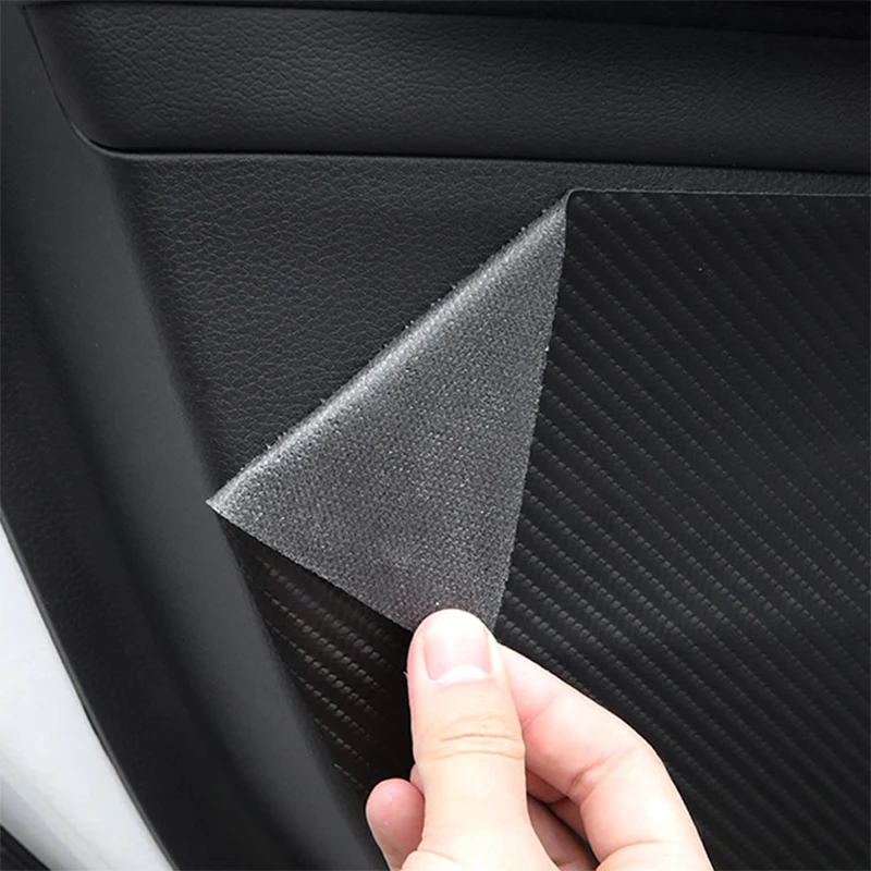 Car Door Anti Kick Pad Carbon Fiber Leather Texture Anti Dirt Protective Sticker Accessories For MG 4 Electric Mulan 2022 2023