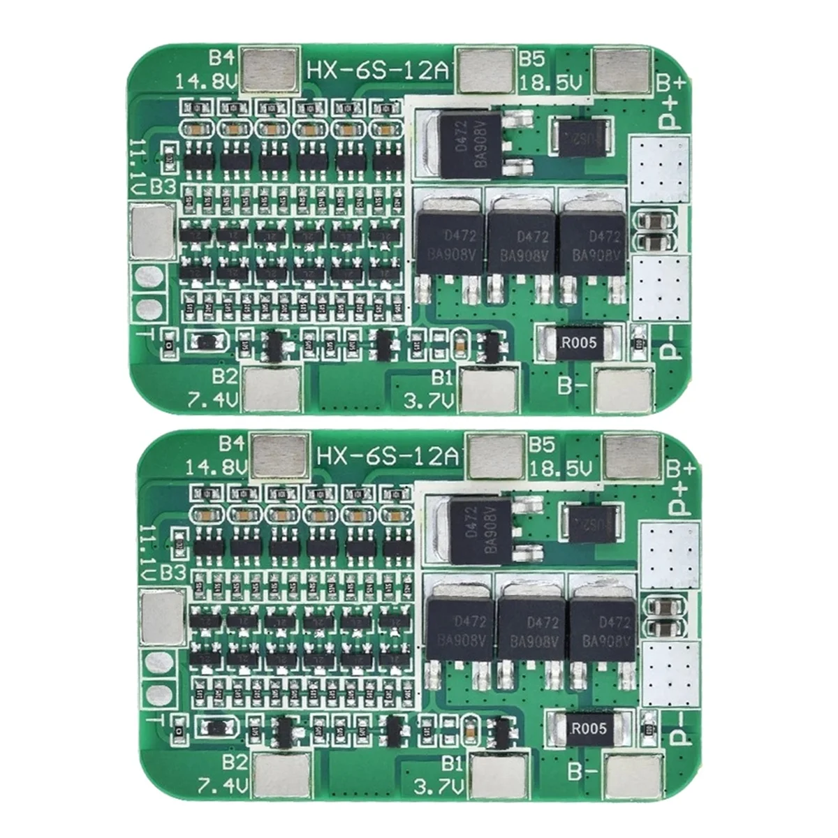 POSV-2PCS 6S 22.2V 12A Li-Ion Lithium Battery Protection Board for 18650 Li-Ion Lithium Battery Cell Module DIY Kit