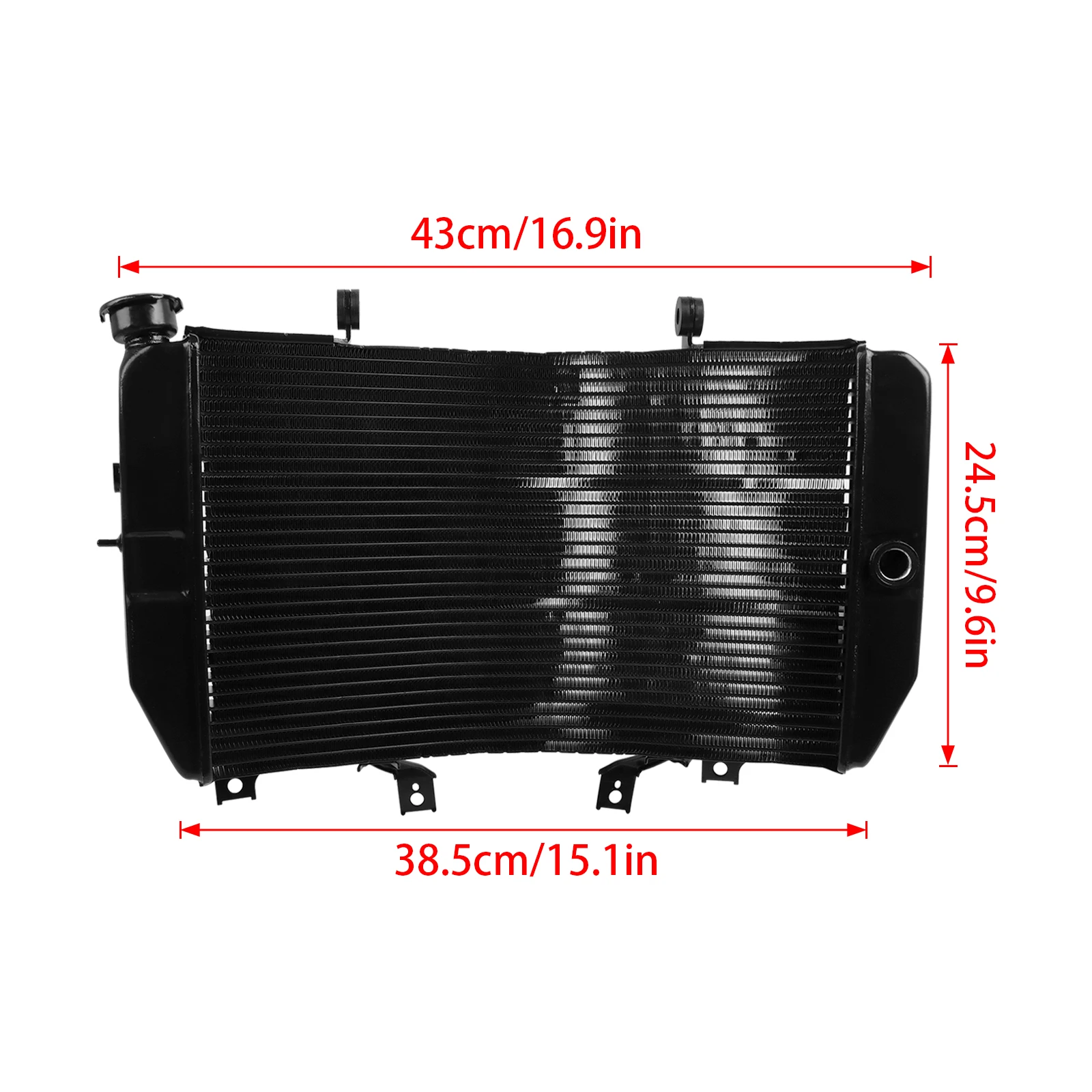 New Motorcycle Aluminum Engine Radiator For Suzuki GSXR1000 GSXR 1000 GSXR-1000 2003-2004 Replacement Cooler Cooling Water Tank