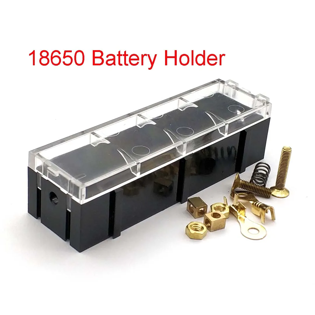 18650 Battery Case Splicable Battery Slot Welding Free Lithium Battery Box Holder Electronic High-current Copper Pillar 18650