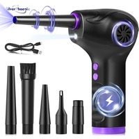 Portable Compressed Air Duster For Computer Keyboard PC Car Clean 51000 RPM USB Charging Electric Dedusting Wireless Air Blower