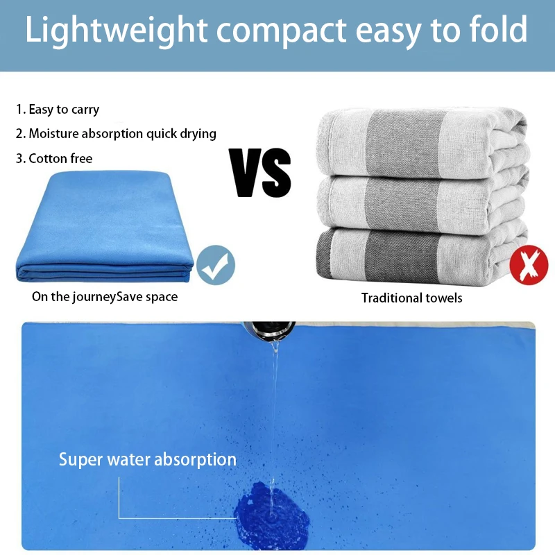 80X160 سنتيمتر ستوكات سريعة الجافة امتصاص الماء منشفة رياضية لينة مريحة تشغيل اليوغا اللياقة البدنية في الهواء الطلق التخييم التنزه مناشف الشاطئ