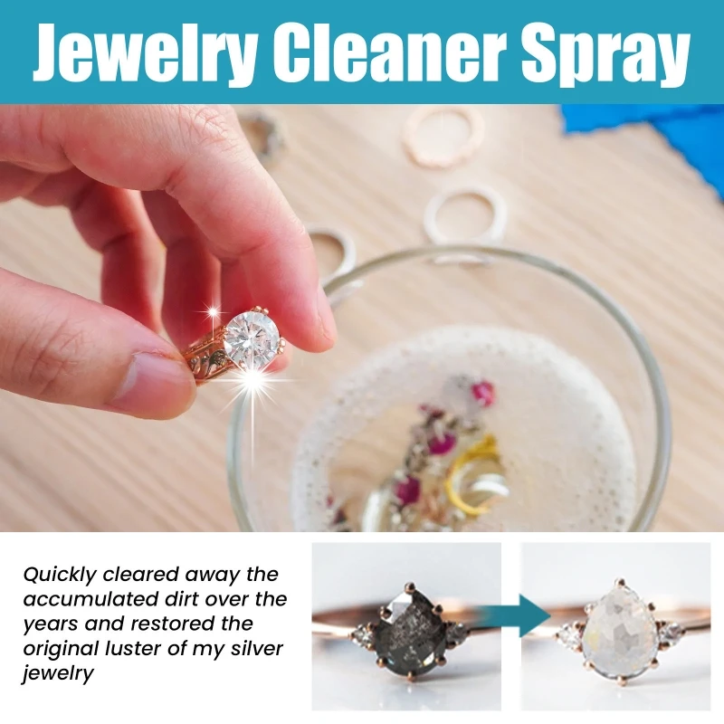 Efficient Jewelry Cleaning for Jewelry Cleaner Sparkling Deep Cleaning Solution(Night Formula) 100ml Bottle 203C