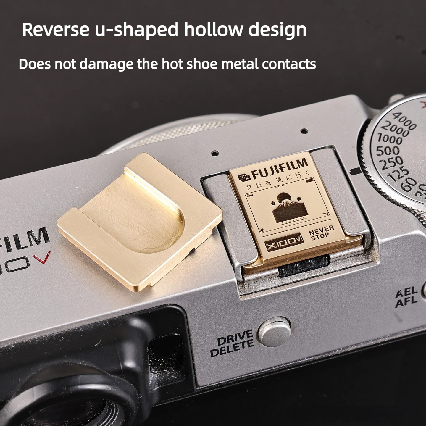 Camera Metal Hot Shoe Cover Suitable For Fujifilm Xt50 Xt30 Xm5 Xs20 Canon Mirrorless Camera Metal Dust Protection Accessories