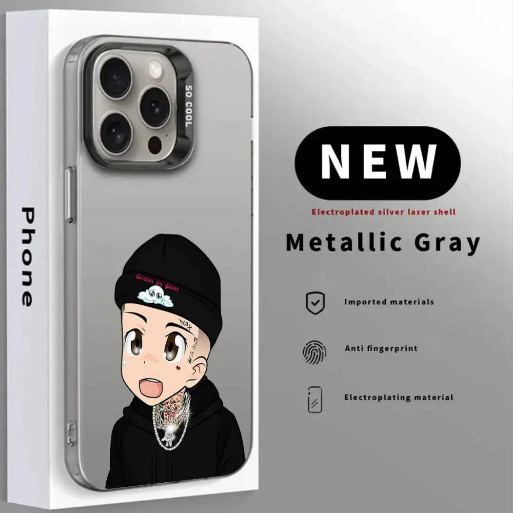 Rap Natanaels Cano Phone Case For IPhone 16 15 14 13 12 11 Pro Max Plus Color Shockproof Back Silver Cover