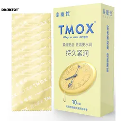 10pcs delay ejaculation condom for men latural Latex rubber Prolong long lasting Condoms penis extender for hard man