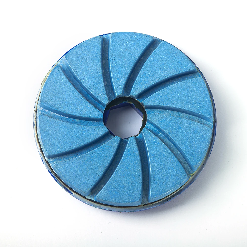 100mm Snail Lock Diamond Granite Marble Buffing Stone Marble Polishing Pads Concrete Floor Polishing Pad Edge Grinding Wheel