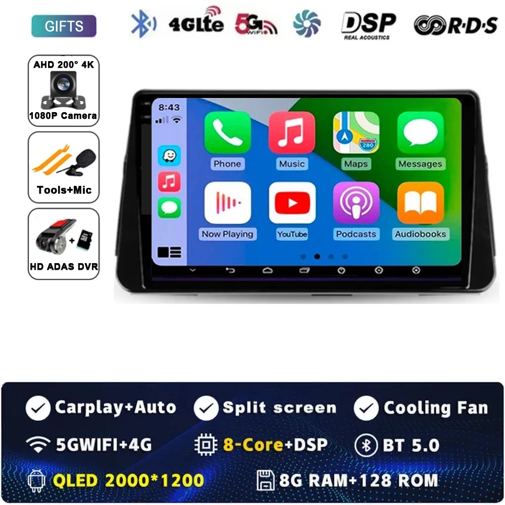 Android 15 Carplay Auto Voor NISSAN MICRA KICKS 2017 2018 2019 Autoradio Multimedia Video Player Navigatie GPS Geen 2Din 2 Din 4G