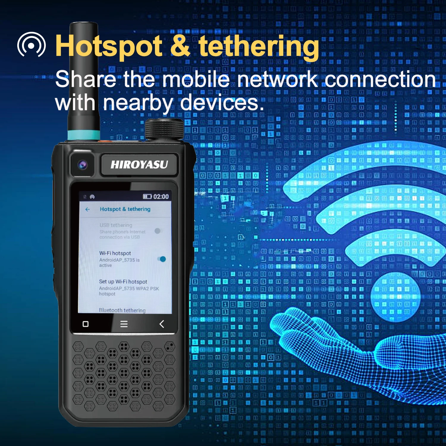 HI-B10 HIROYASU LTE PoC Video Call Zello Touchscreen Walkie Talkie