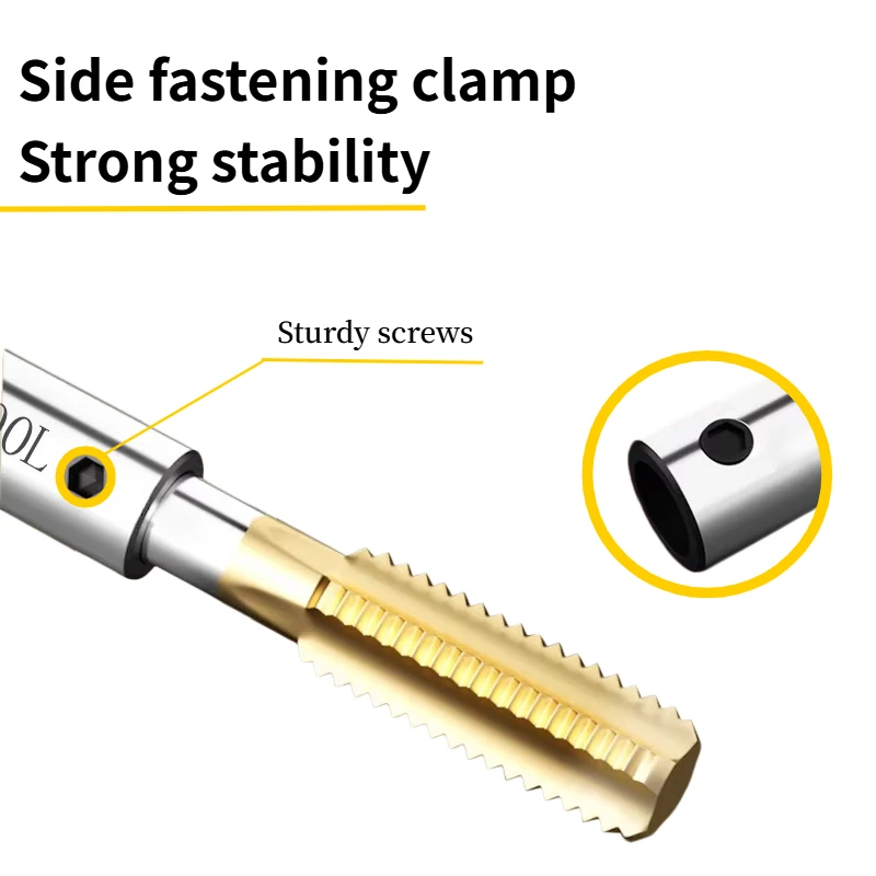 Tap Extension Rod for Deep Hole Tapping - M3/M4/M5/M6/M8/M10/M12/M14/M16 Thread Size, JIS/ISO Standard, CNC Tool Accessory