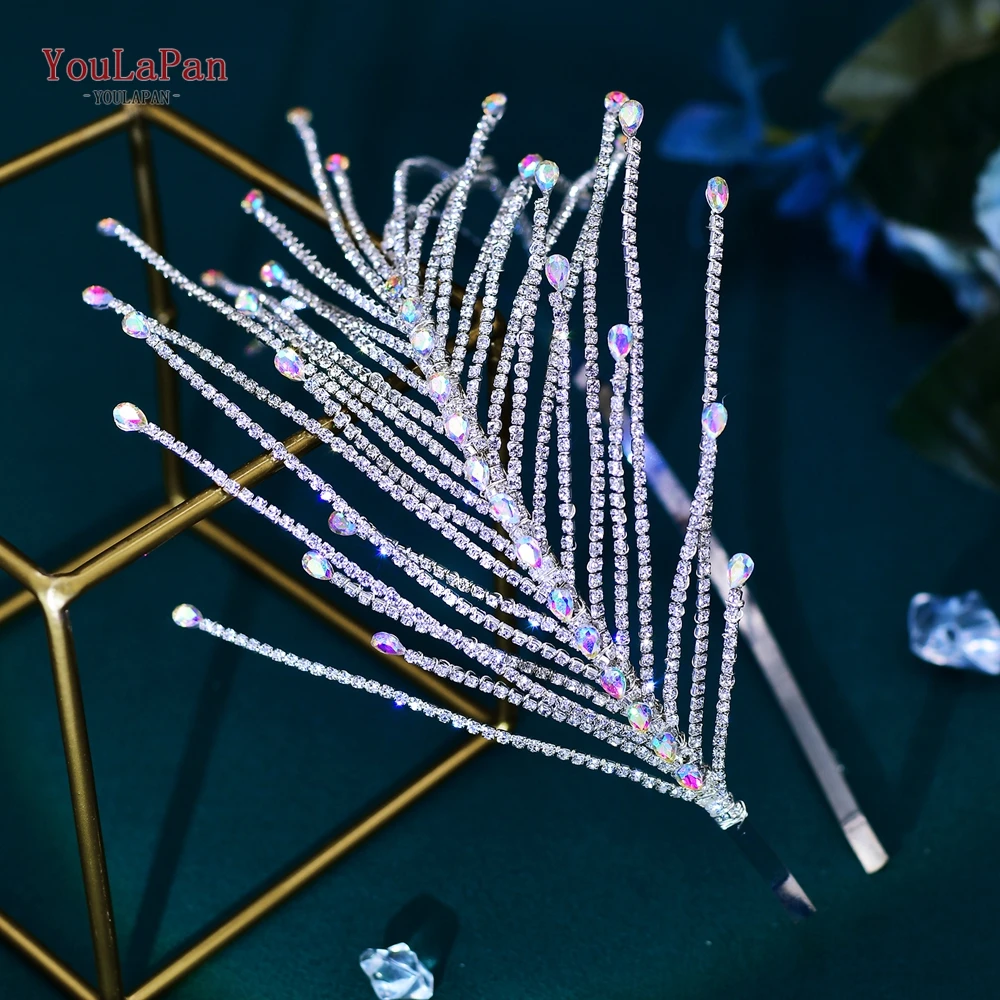 YouLaPan Rhinestone Wedding Headband for Bridal Handmade Crystal Woman Hairband Party Wedding Hair Accessories Headpiece HP628