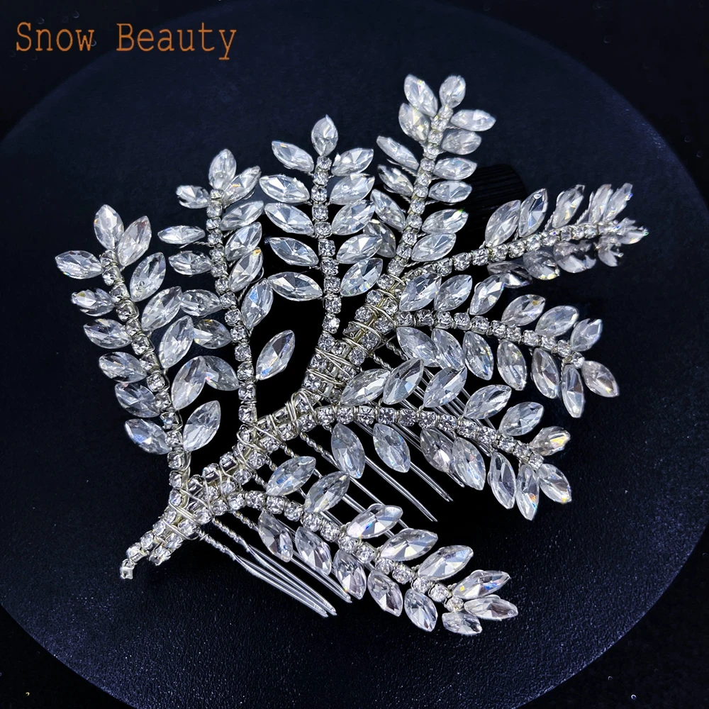 DZ020 Luxurious Bridal Comb Crystal Headwear Rhinestone Hair Accessories For Women Wedding Hair Clips for Women Tiara Headpiece