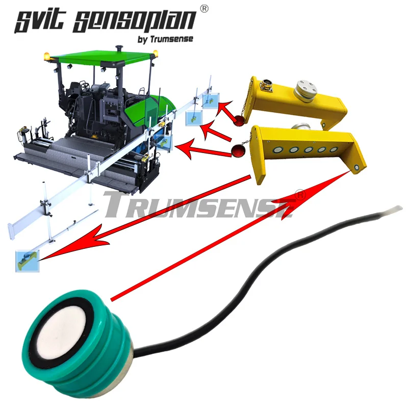 Trumsense STT200E15TR-2 Ultrasone afstandssensor Ultrasone sensormodule voor weggebouw Bestratingsmachine Gronddetectie