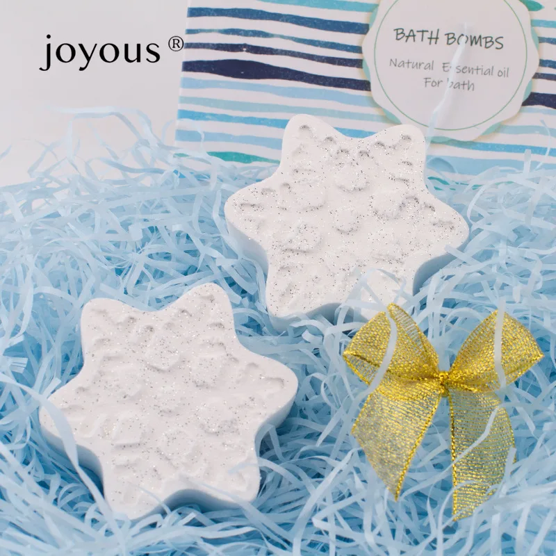 Joyous Snowflake Fragrance Bath Ball Moisturizing And Hydrating Bath Ball for Soothing Bubble Bath Experience