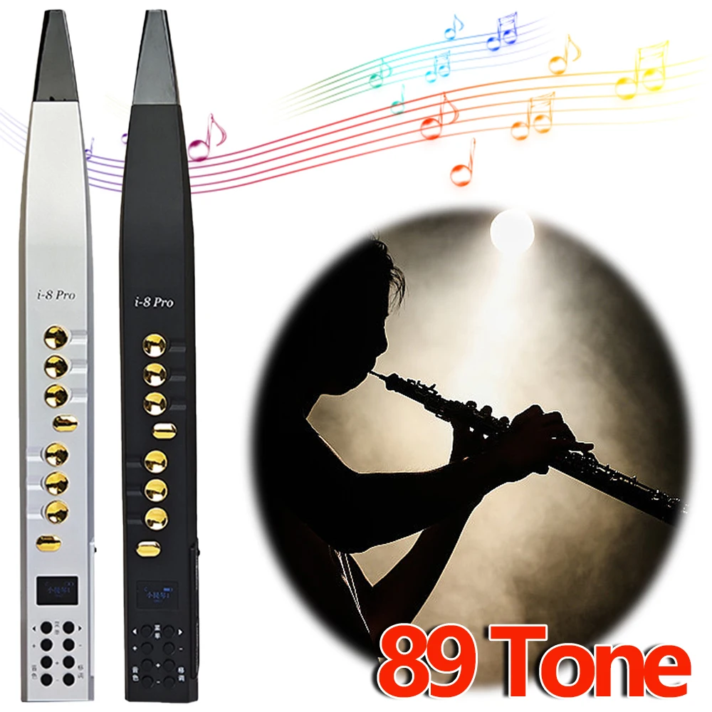 Mini Saxophone Digital Wind Instrument with Removable Mouthpiece Electric Blowpipe 89 Tone Wind Instrument Built-in Speaker