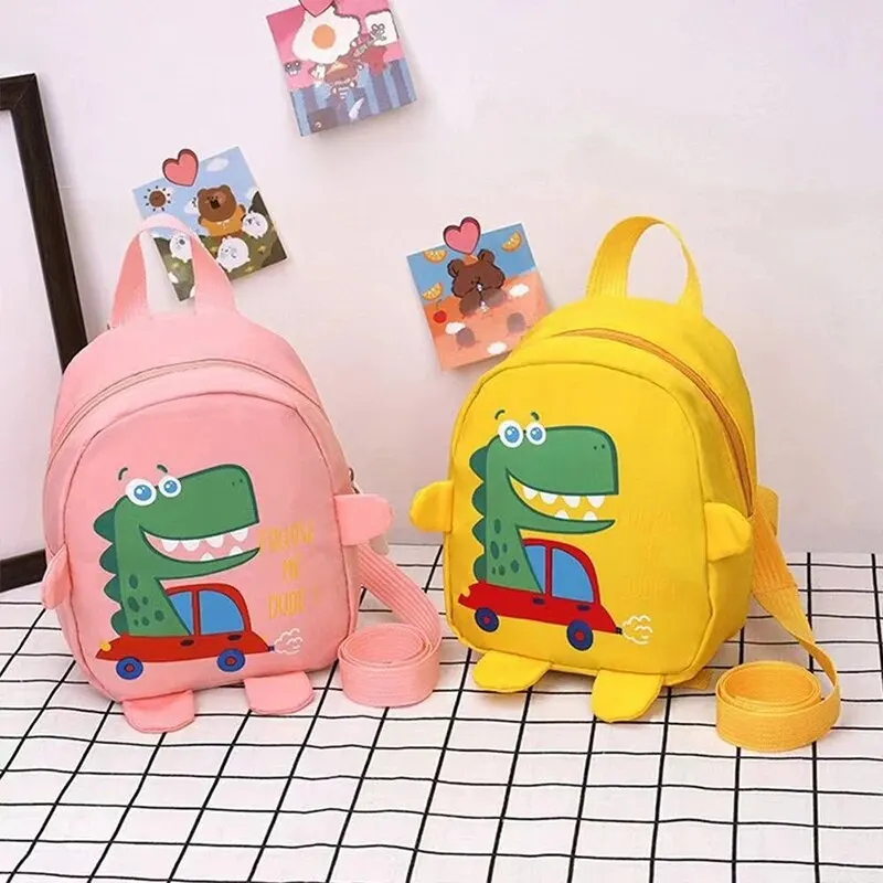 Mochilas escolares con bonitos dibujos de dinosaurios para niños, mochilas antipérdida, mochila para niños pequeños, mochila escolar para guardería