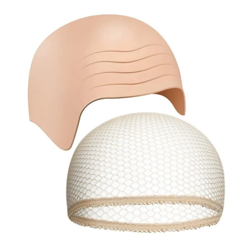 Q39C Bald Caps for Adults Kids Makeup Bald Head Caps Fake Bald Halloween Cosplay Costume Accessory Men Women Gifts