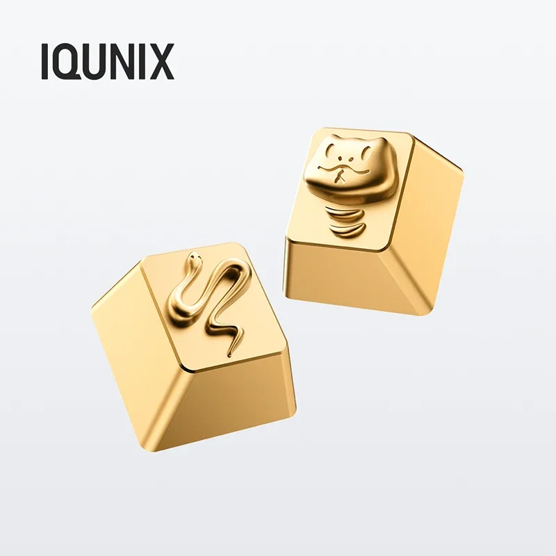 IQUNIX Original Snake Year Keycap Metal Single Keycap Customization Mechanical Keyboard Customization Keycap