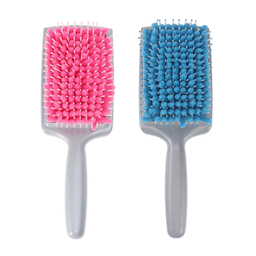 2 Pcs Dry Hair Comb Sponge Microfiber Combs Fast Drying Towel Quick Brush Absorbent Sponges Care Cushion Home Massage Water