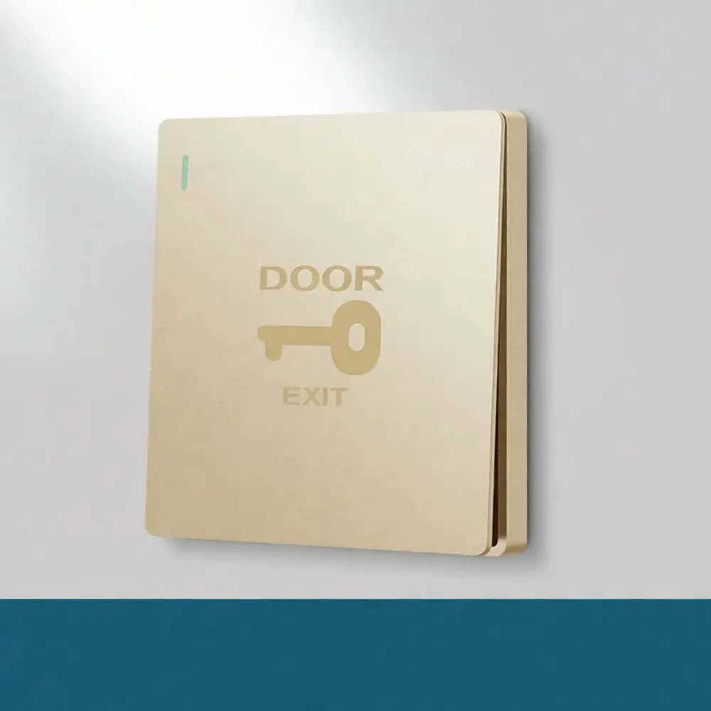 Automatic Reset Stainless Steel Door Release Button 86 Type Normally Open Switch For Security Access Control Entry