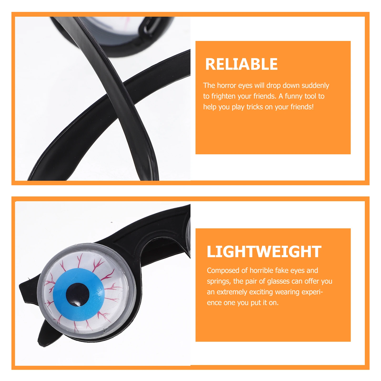 Horror Spring Eyeball Design Funny Gag Gift Halloween Party Prank For Adults Kids Eyeball Glasses Funny Glasses For Men