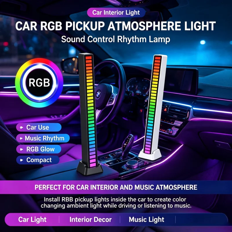 Photography Lighting Mood - RGB LED Strip Light Music Sound