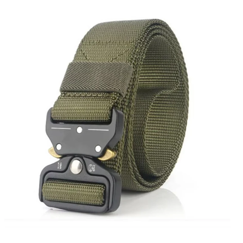 Multifunctional Nylon Tactical Belt Men Army Equipment Military Buckle Quick Release Waist Belts Cinturones Combat 130cm Belt