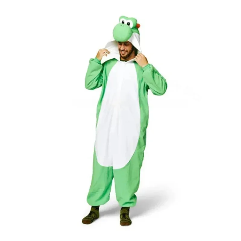 HAni 2025 Super Halloween Bros Yoshi Jumpsuit Cosplay Performer Costume for Adult Anime Dinosaurs Doll Clothing Games ☆★ww
