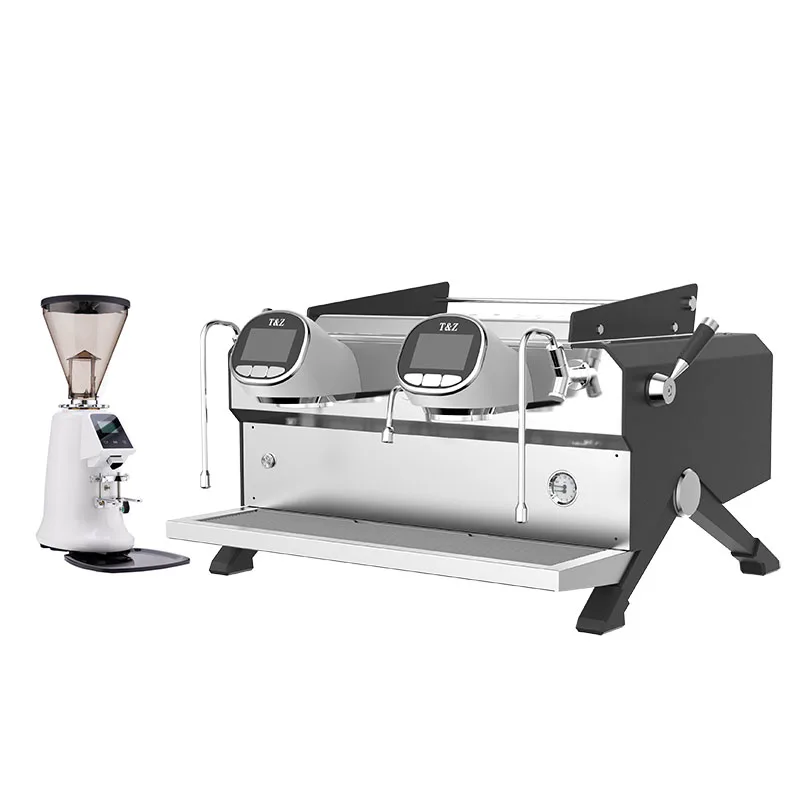 Professional Barista Semi-Automatic Commercial Espresso Coffee Machine 9Bar Pressure Multi Boiler Stainless Steel Copper
