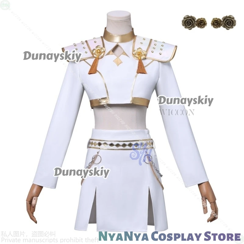 زوي ميرا رومي هنتركس ما يبدو مثل المرحلة الموحدة فيلم Kpop شيطان تأثيري الأبيض كوريا المعبود مثير صغير هالوين كوسبف