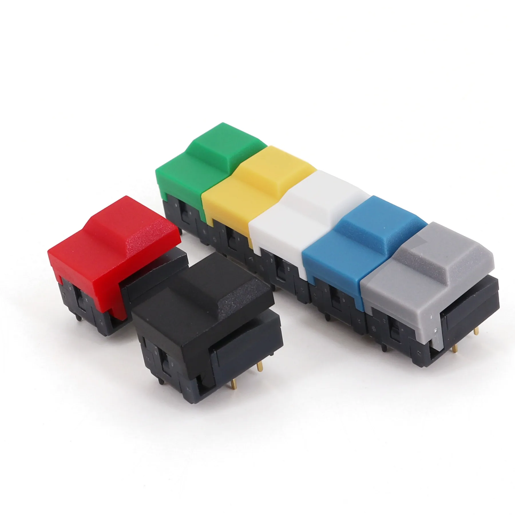 10Pcs PB86-A0 4Pin Momentary SPDT Square Push Button Tact Switch for Stage Equipment Control