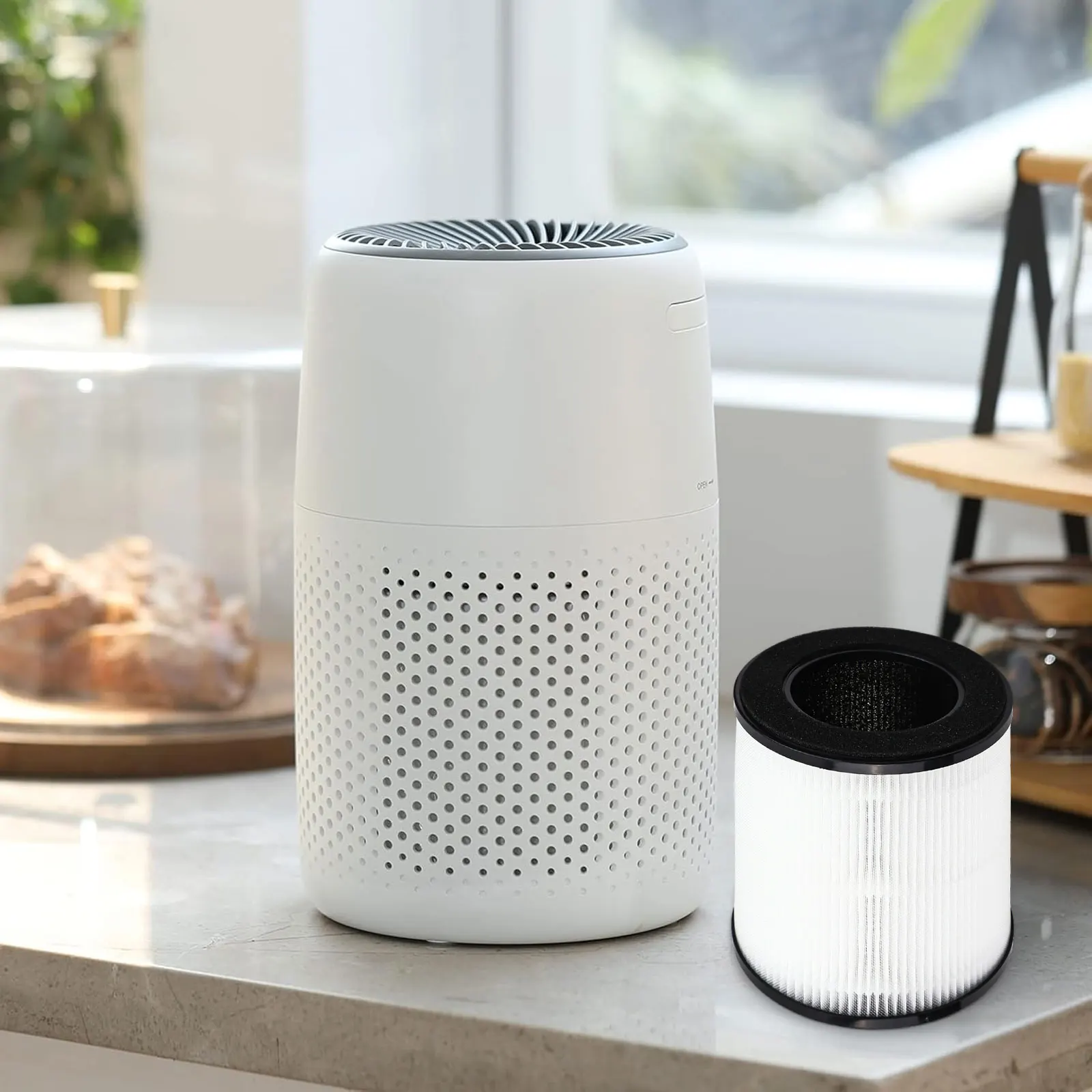 لفلتر بديل متوافق مع MOOKA BD02L يتميز بنظام ترشيح متقدم ثلاثة في واحد سهل التركيب