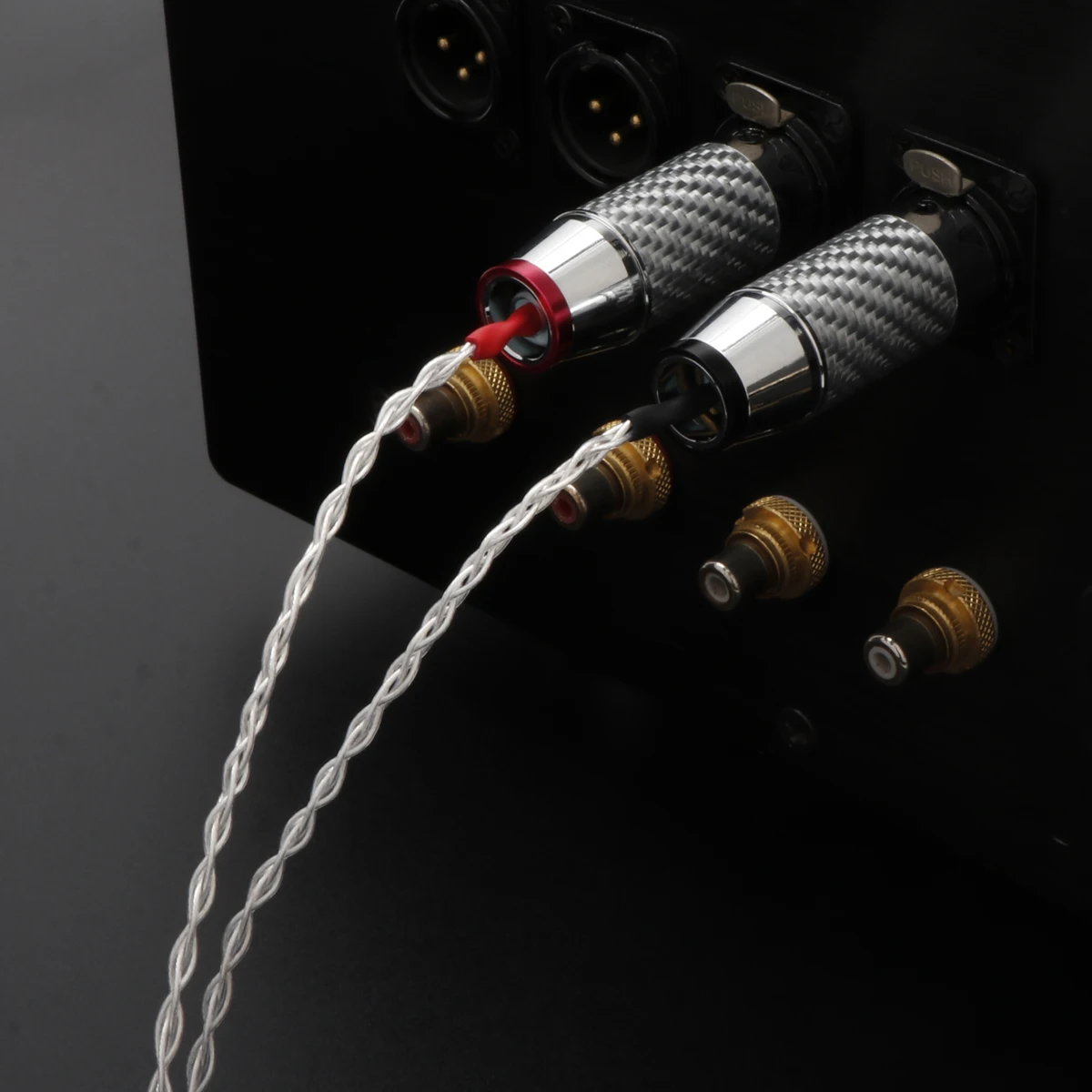 HiFi 2,5 mm auf Dual-XLR-Kabel OCC versilbertes Audio-Adapterkabel zum Anschluss eines ausgewogenen Player an einen ausgewogenen Verstärker – Detail 5