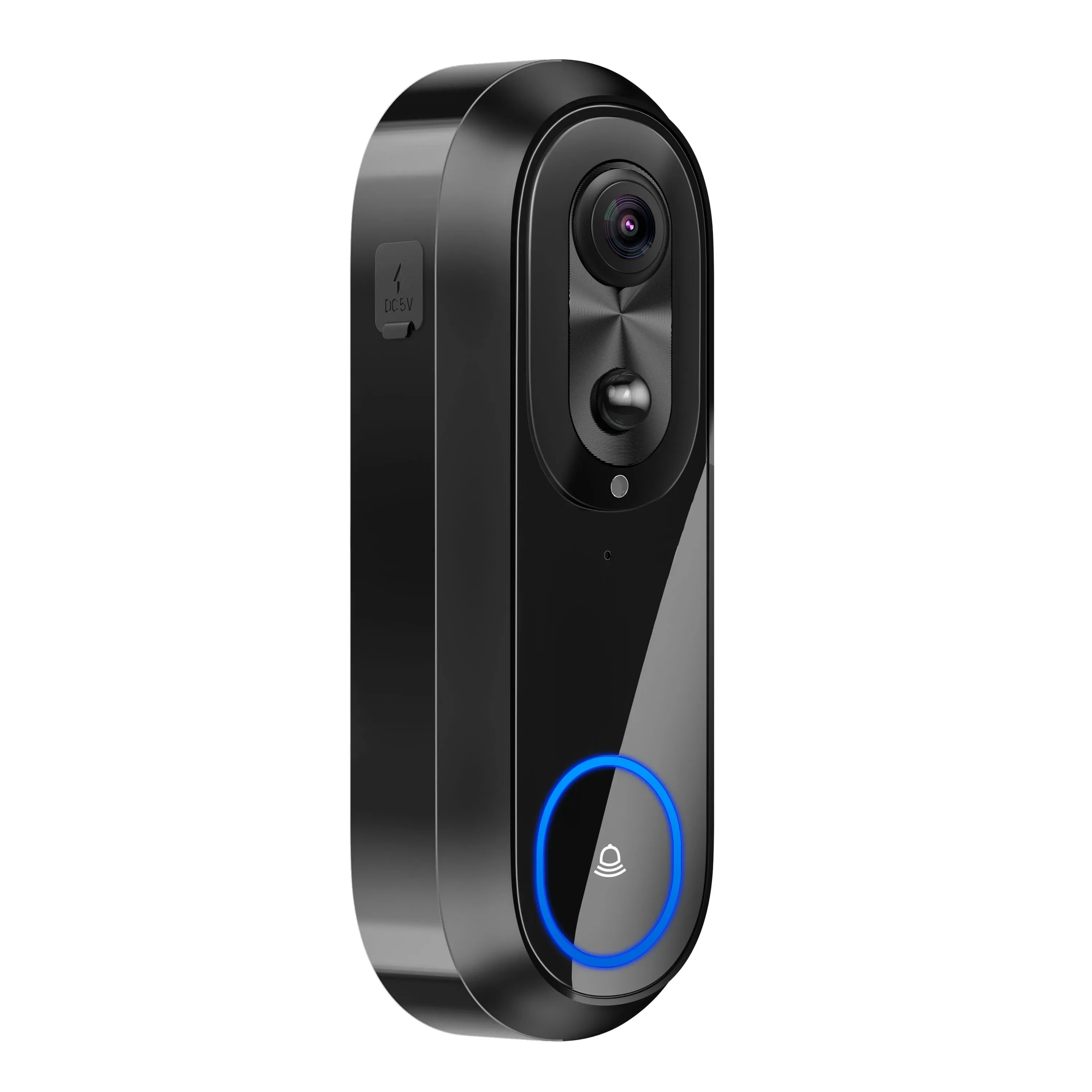 Видеодомофон W5, Умный домашний дверной звонок с мониторингом, HD Wi-Fi, камерой с обнаружением движения днем и ночью, запись видео