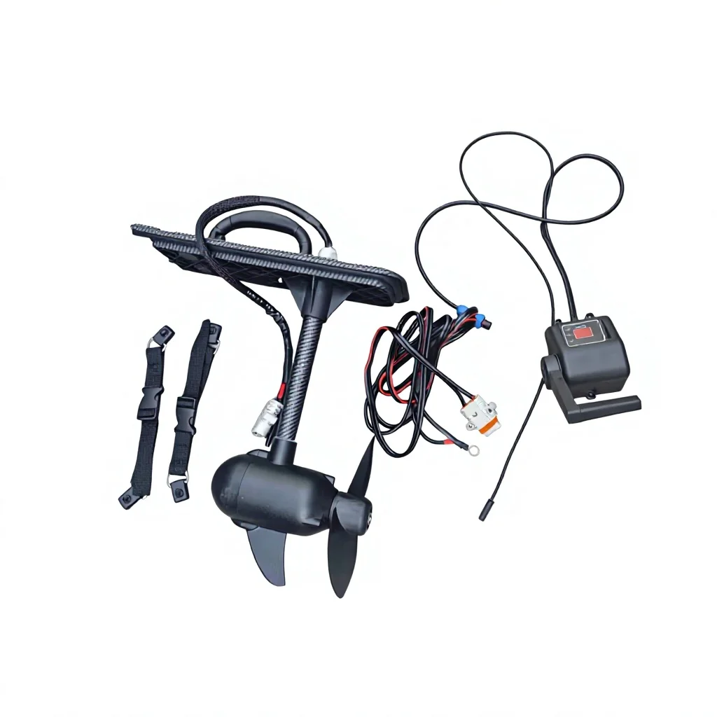 55lbs 65lbs Aluminum Kayak Motor High Speed Electric Trolling Motor Pedal Drive for Diver Ocean Waters Outdoor