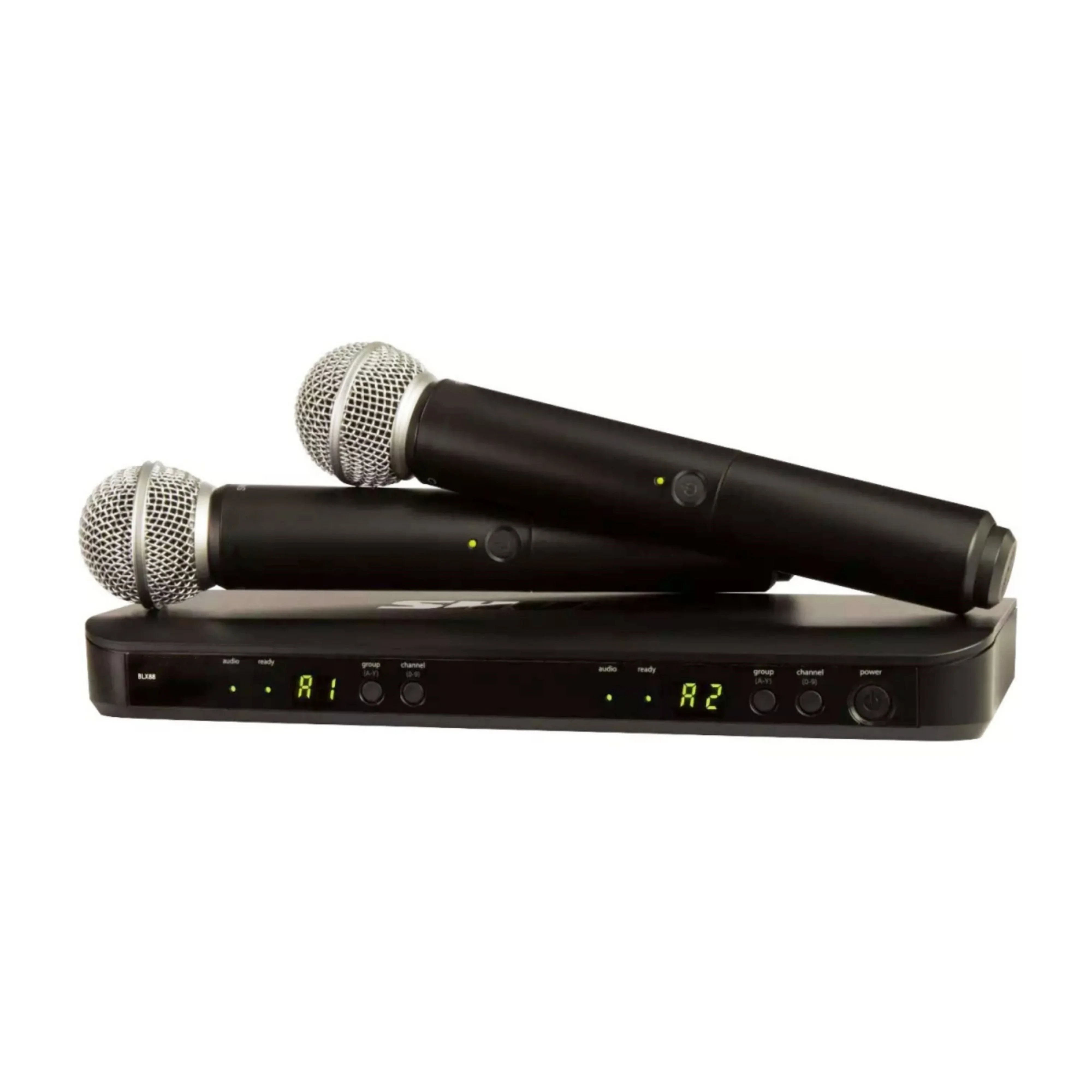 BLX288 Dual Channel Wireless Microphone Dual Handheld Wireless PG58/BETA58A/SM 58 Microphone Digital Vocal System