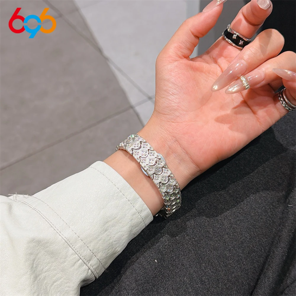 

Full-Diamond Fishscale Metal Strap Women's Band For IWatch Series 9 8 7 6 SE 5 4 For Iwatch Ultra 2 Band 45mm 42mm 40/38mm 44mm