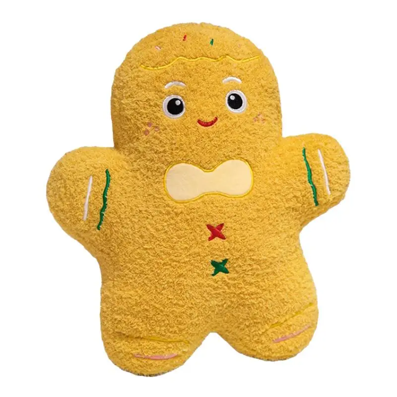 Peluche di pan di zenzero da 10,23 pollici farcito di pan di zenzero uomo cartone animato colorato decorazione della stanza dei bambini bambole di pan di zenzero di Natale