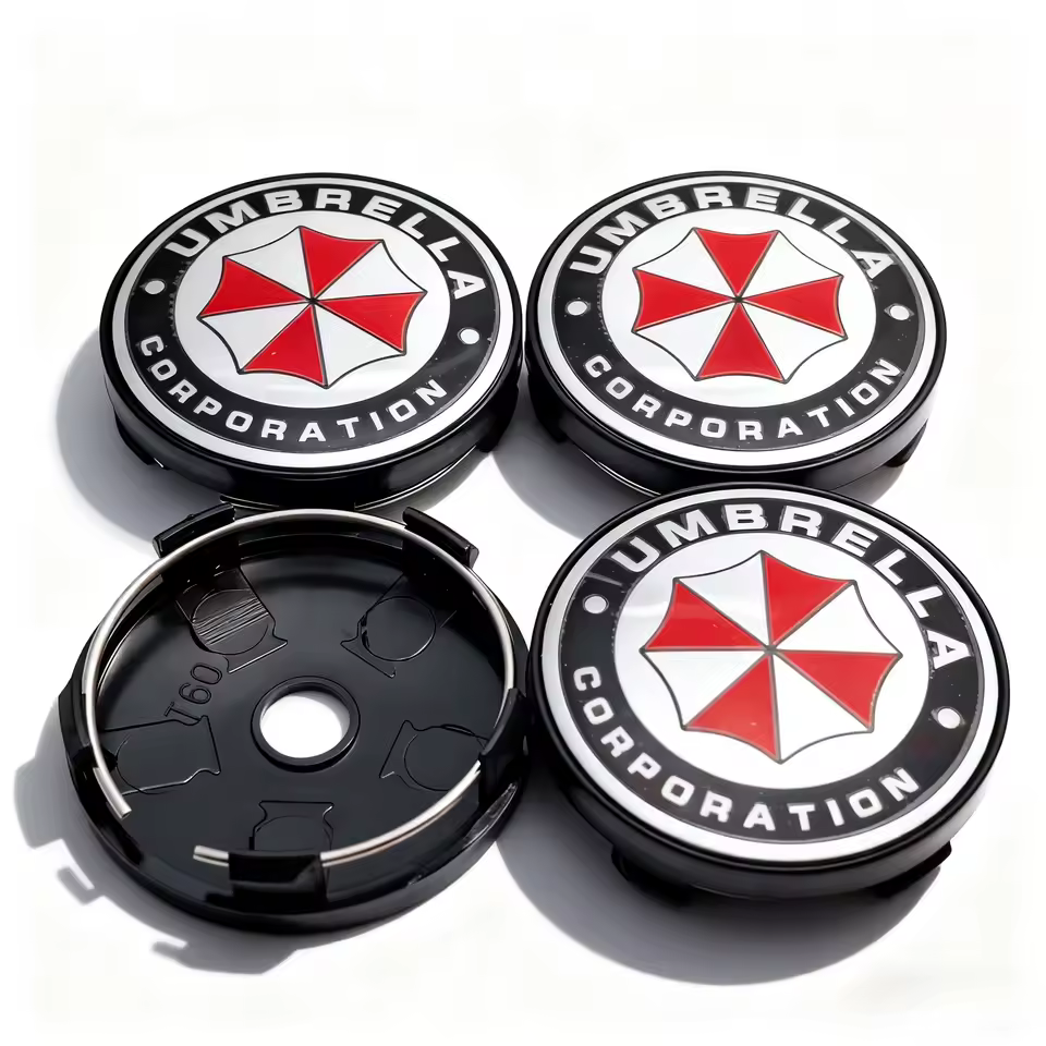 4x 60mm Umbrella Nabendeckel Radkappen Radnabenabdeckung