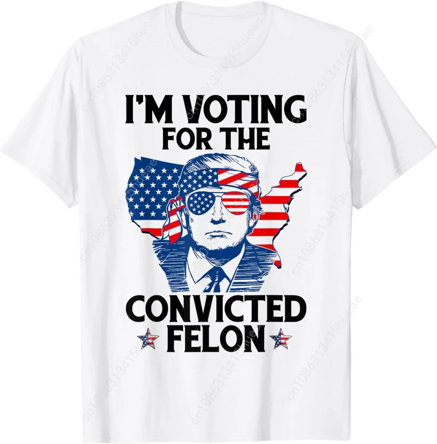 I'm Voting For The Convicted Felon Funny Pro Trump 2024 T-Shirt